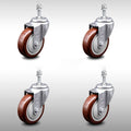 4 inch Polyurethane Wheel Swivel Caster Set K597