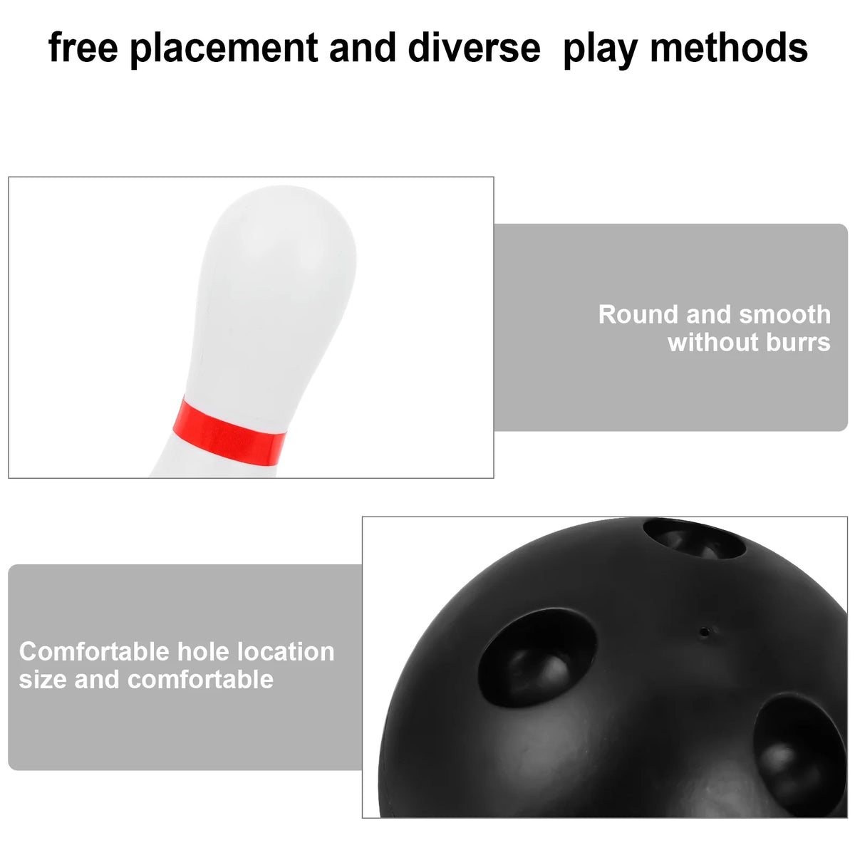 Bowling Set Plastic Indoor Outdoor Toys E864183