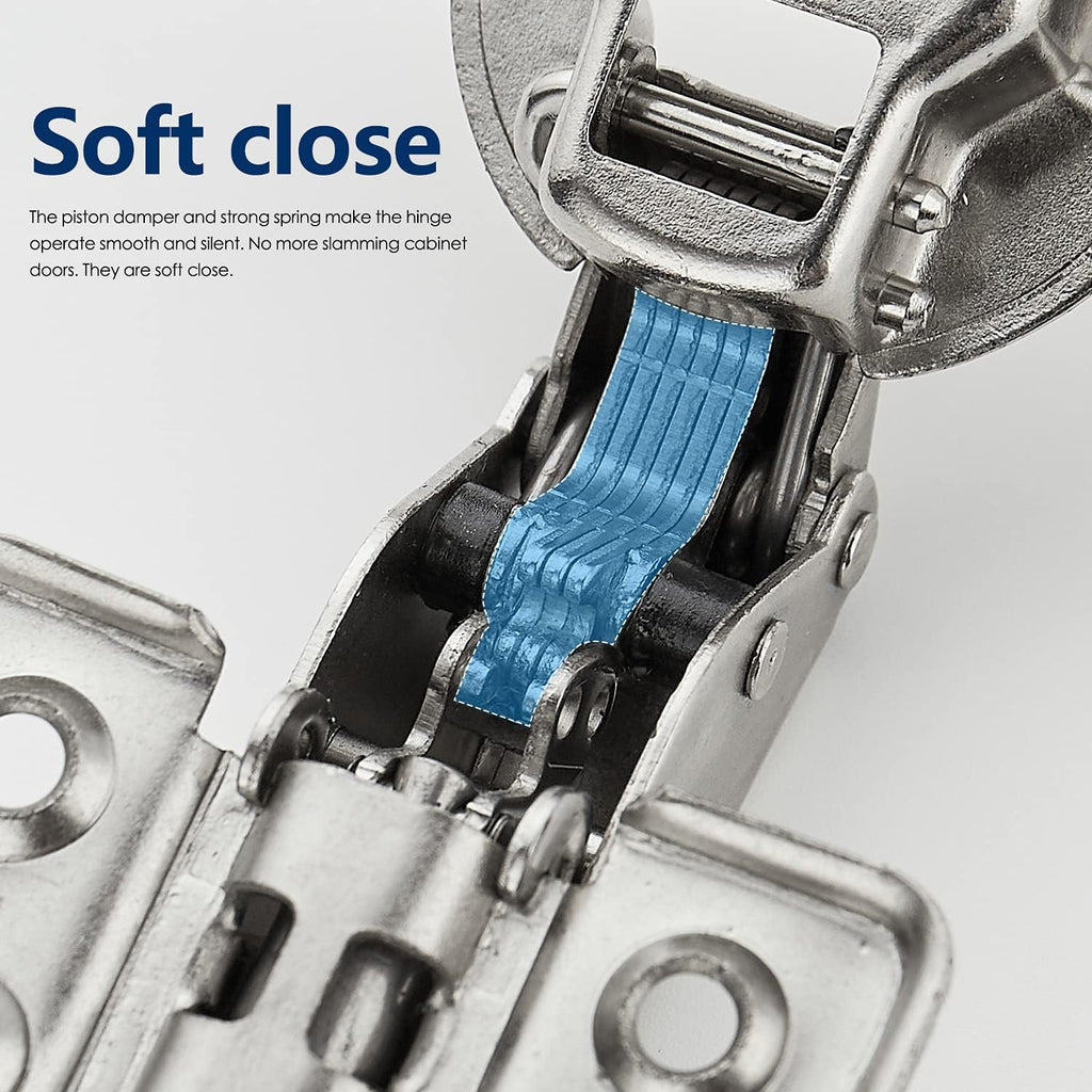 50 Pack 25 Pairs Soft Close Full Overlay Cabinet Door Hinges G878823