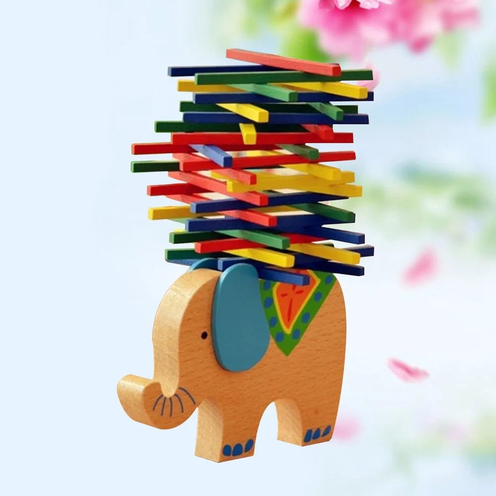 Wooden Stackable Building Blocks Set B498