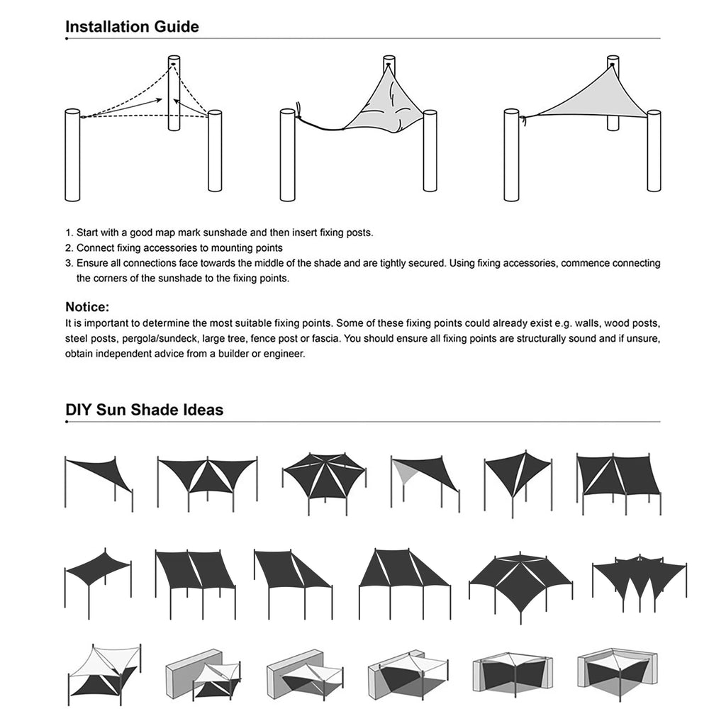 2 Pack 20x16 Ft 97% UV Block Rectangle Sun Shade Sail Canopy V1465