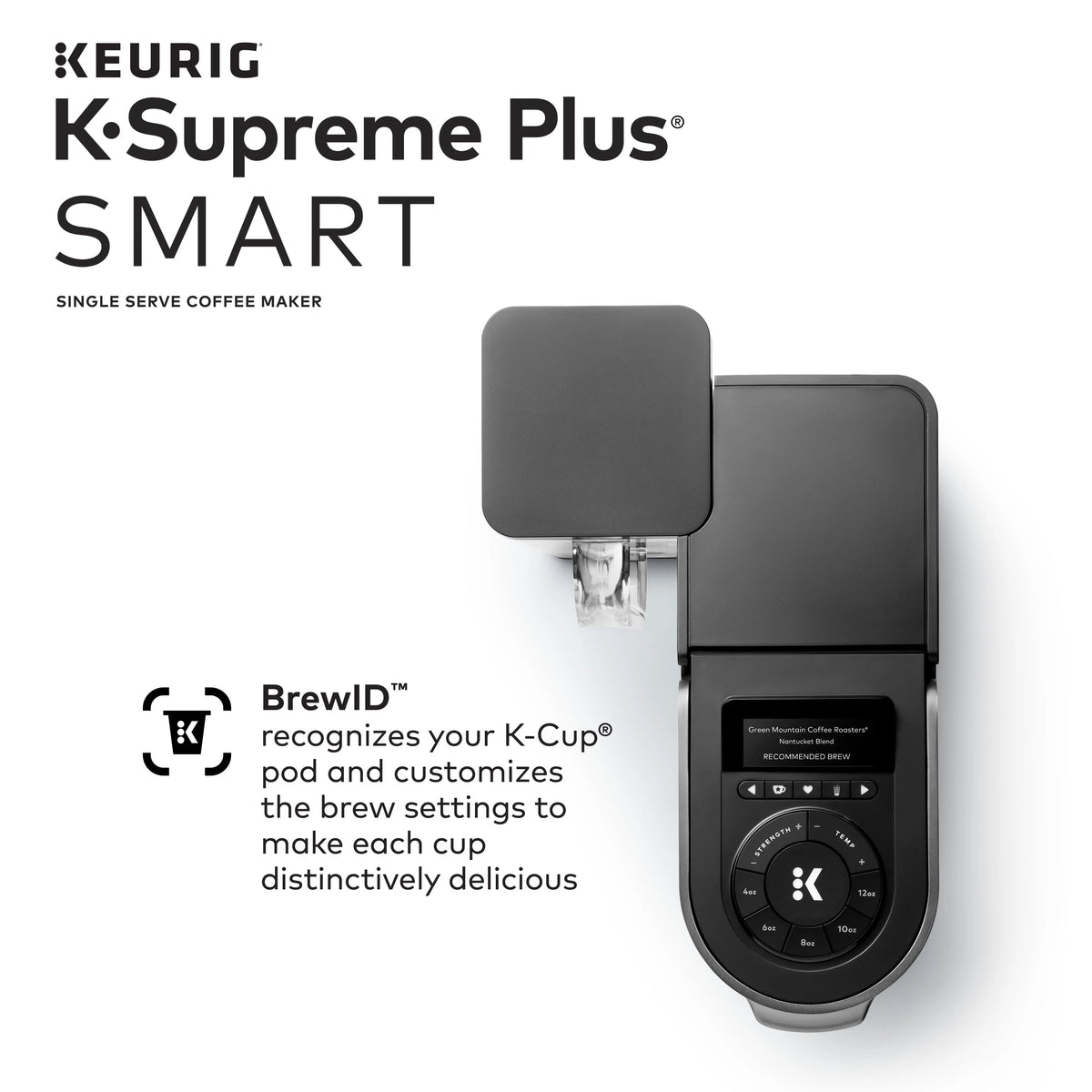 Black Single Serve K-Cup Pod Coffee Maker T6724