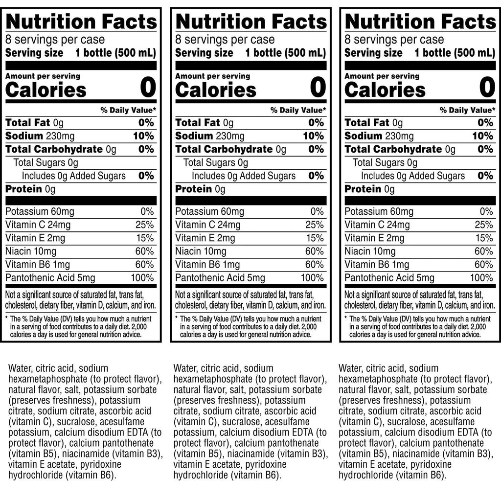 Zero Calorie Flavored Water Variety Pack (16.9oz / 24pk) J787476