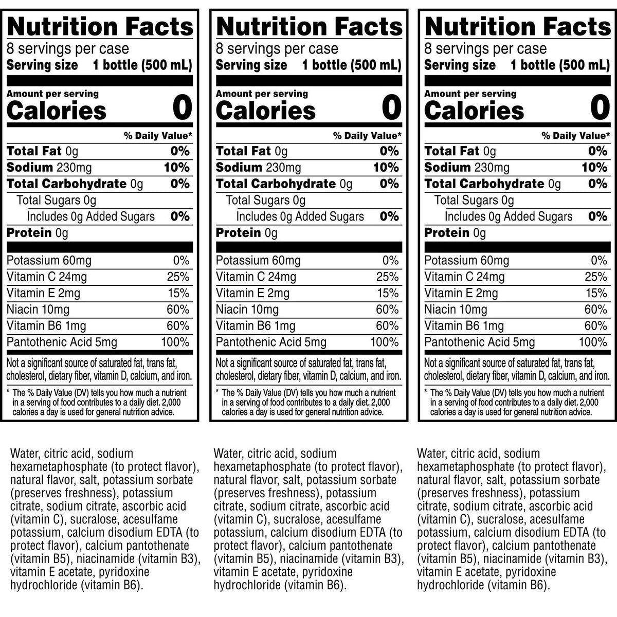 Zero Calorie Flavored Water Variety Pack (16.9oz / 24pk) J787476