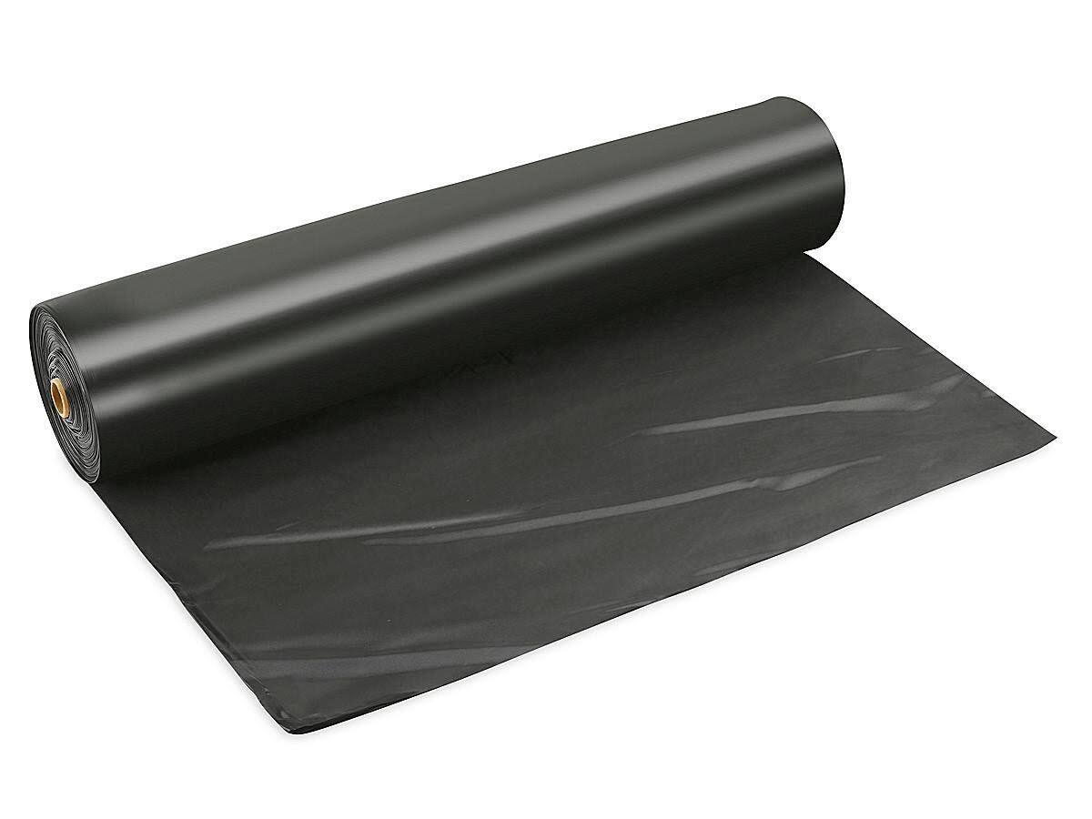 Black Poly Sheeting - 4 mil, 24' x 100' B868117