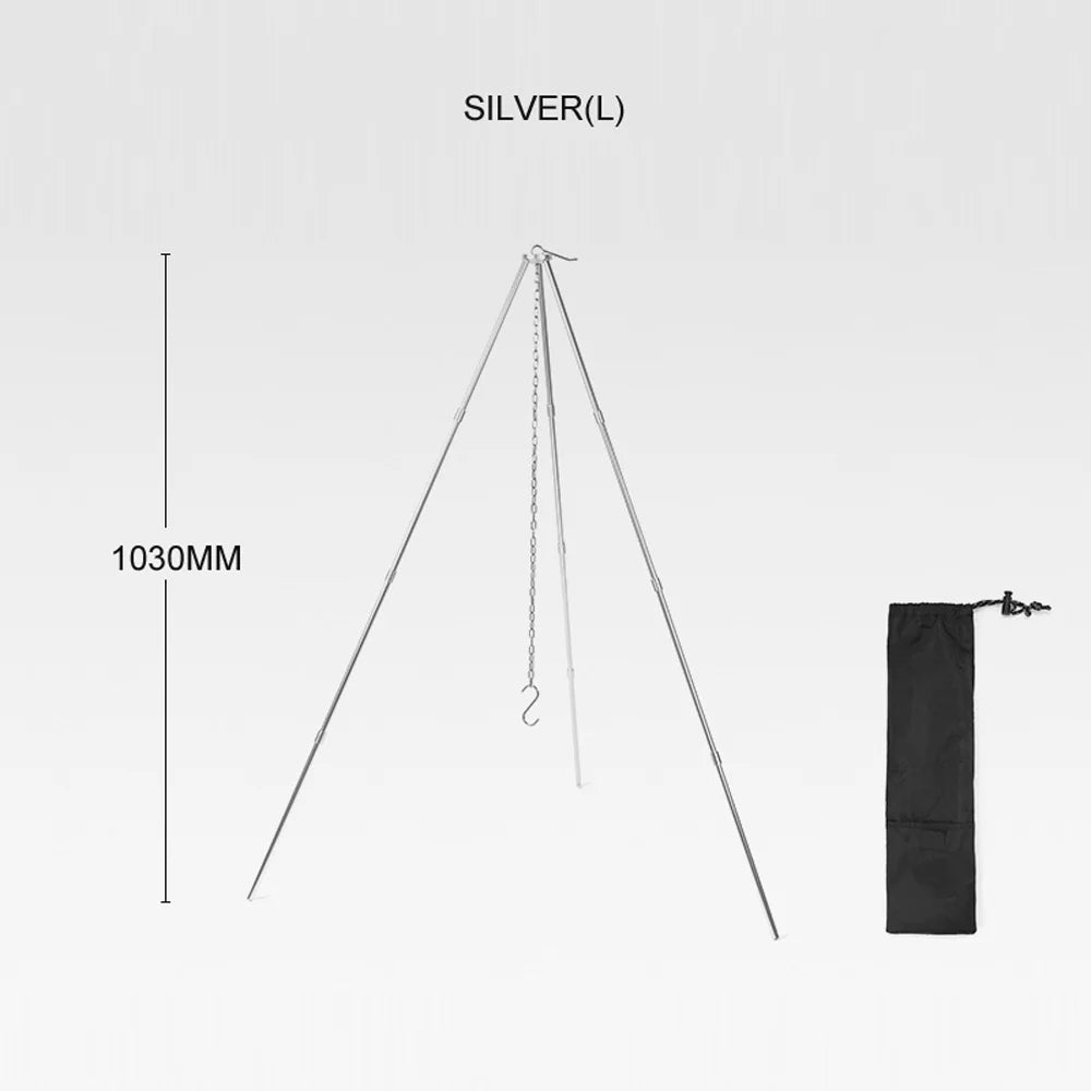 Detachable Campfire Tripod Bonfire Rack W797