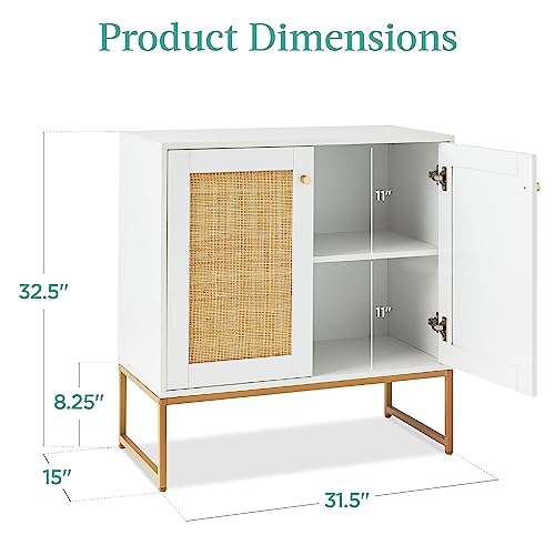 2-Door Rattan Storage Cabinet U365586