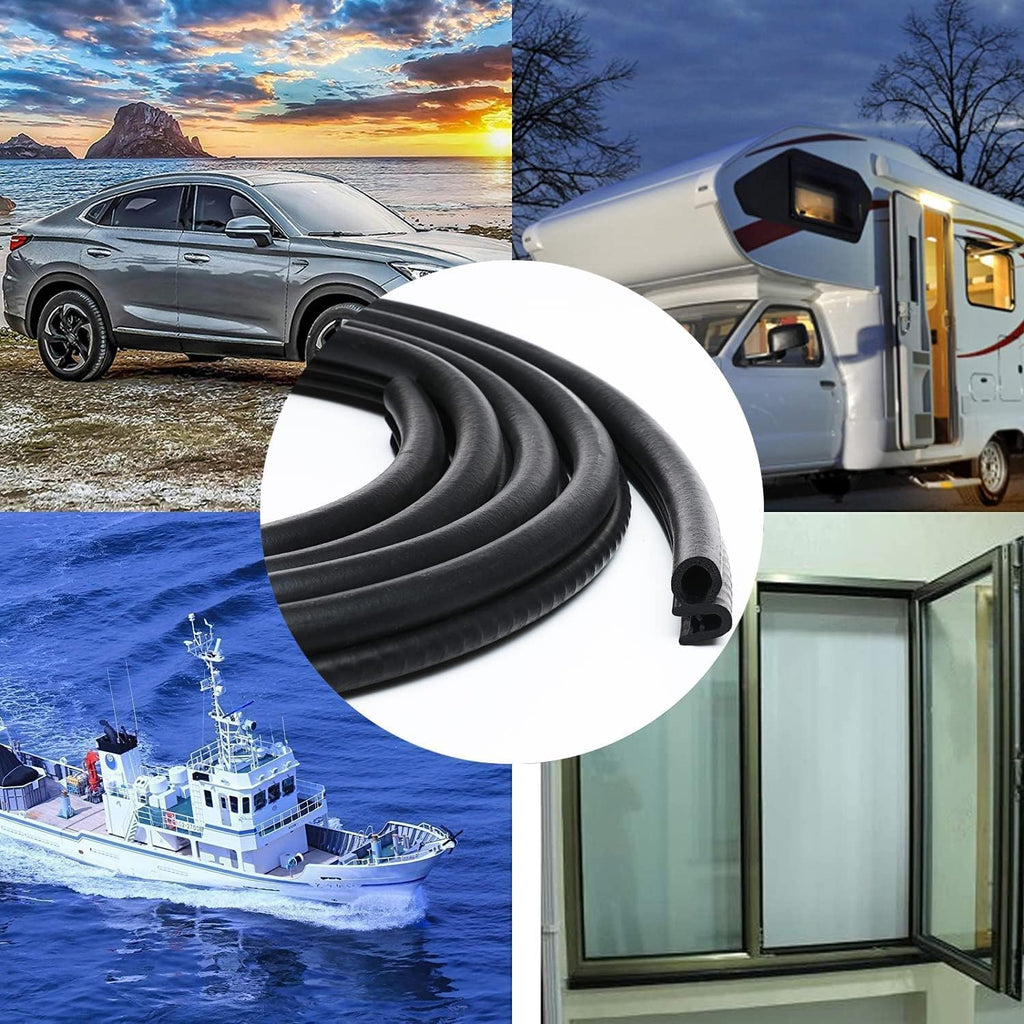 10Ft EPDM Rubber Car Door Seal Strip E2527