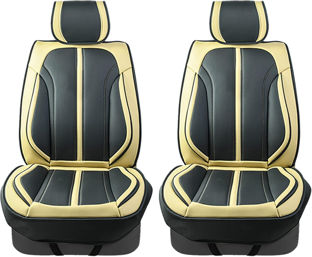 Black Leather Car Seat Covers E591048