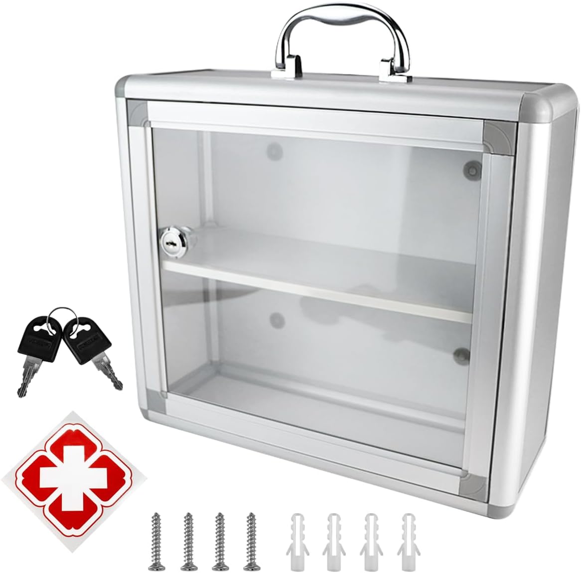 Lockable Storage Containers Set of 1 I860739