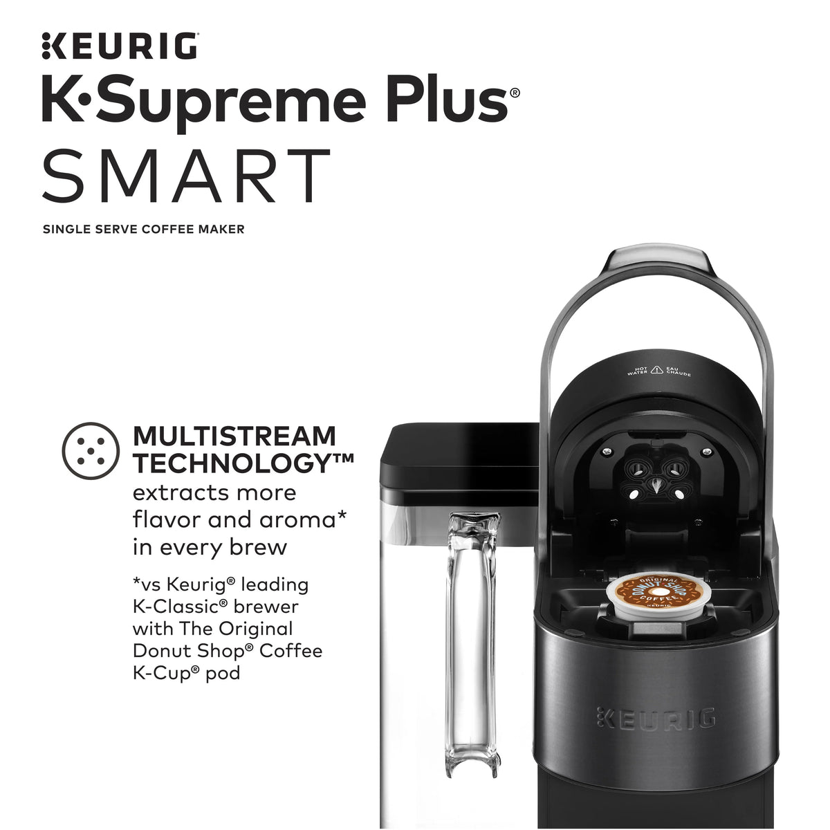 Black Single Serve K-Cup Pod Coffee Maker T6724
