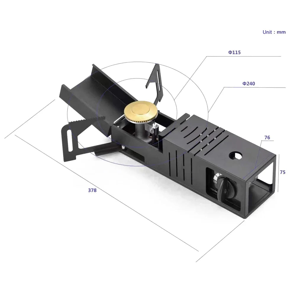 Cassette Stove Portable Camp Butane Stove B297654