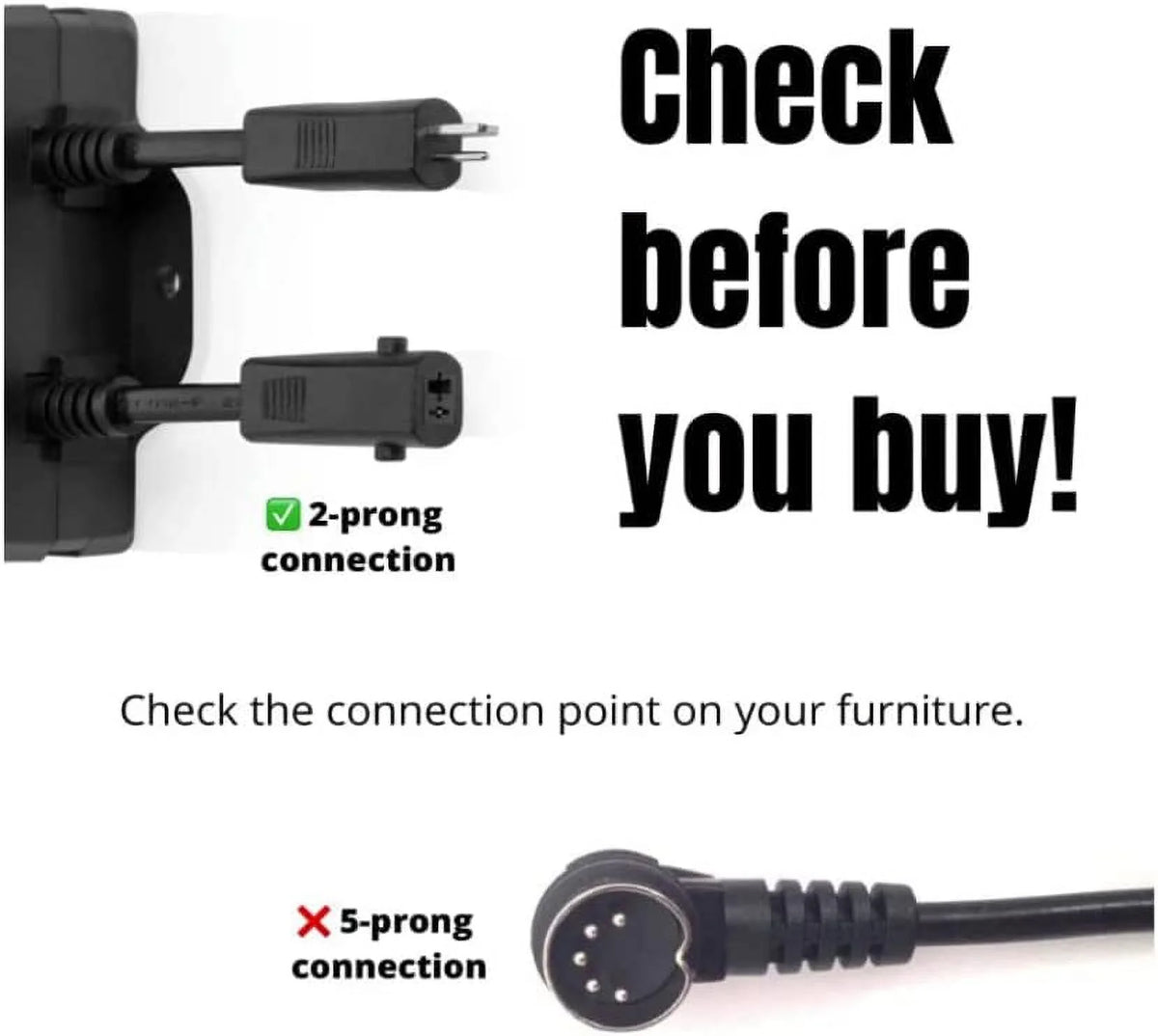 Battery Pack for Reclining Furniture with Charger Q29732