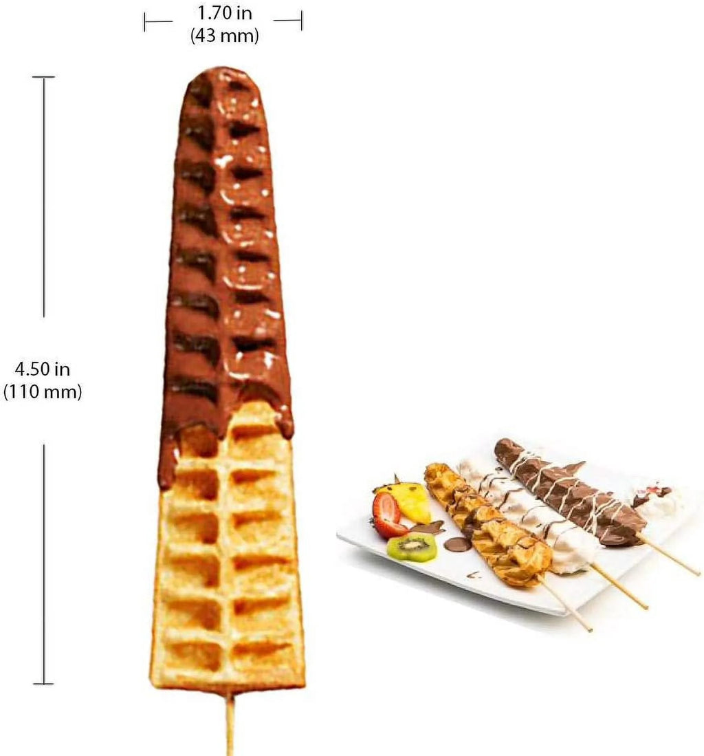Nonstick Stainless Steel Stick Waffle Maker (6 Small Waffles) A611
