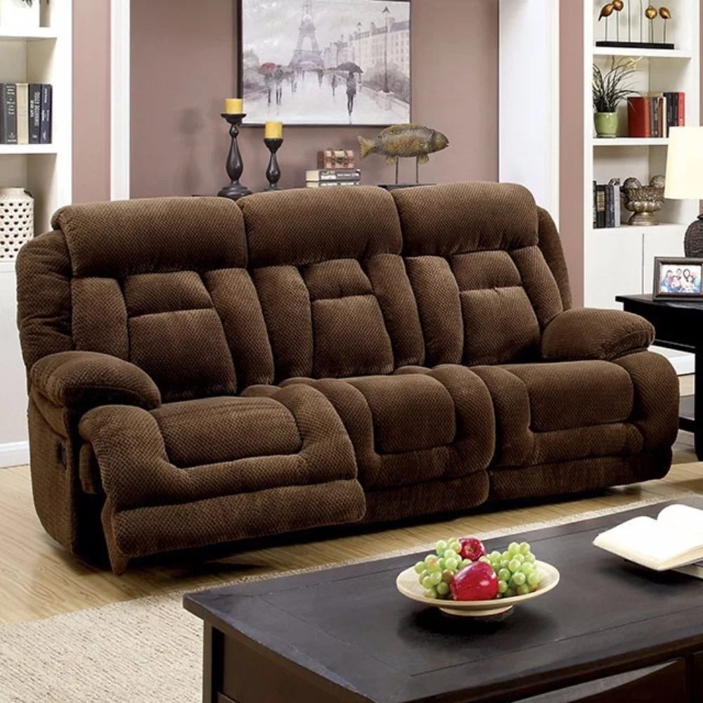 Dark Brown Flannelette Fabric Sofa R6532