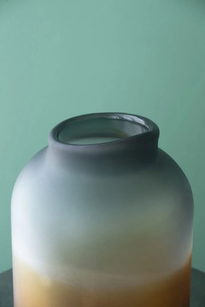 Handmade Fading Glass Vase 11.5" D789