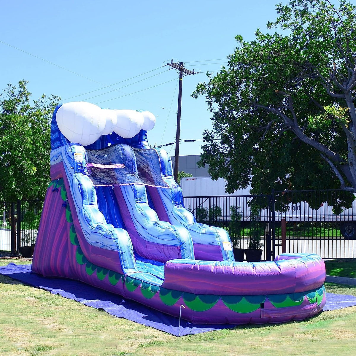 Commercial Grade Inflatable Water Slide with Splash Pool X3163