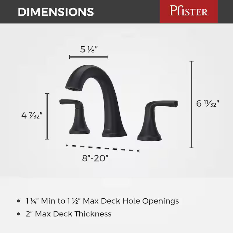 8 in. Widespread Double Handle Bathroom Faucet in Tuscan Bronze T990