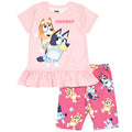 Pink 2T T-Shirt and Bike Shorts Outfit Set M3919