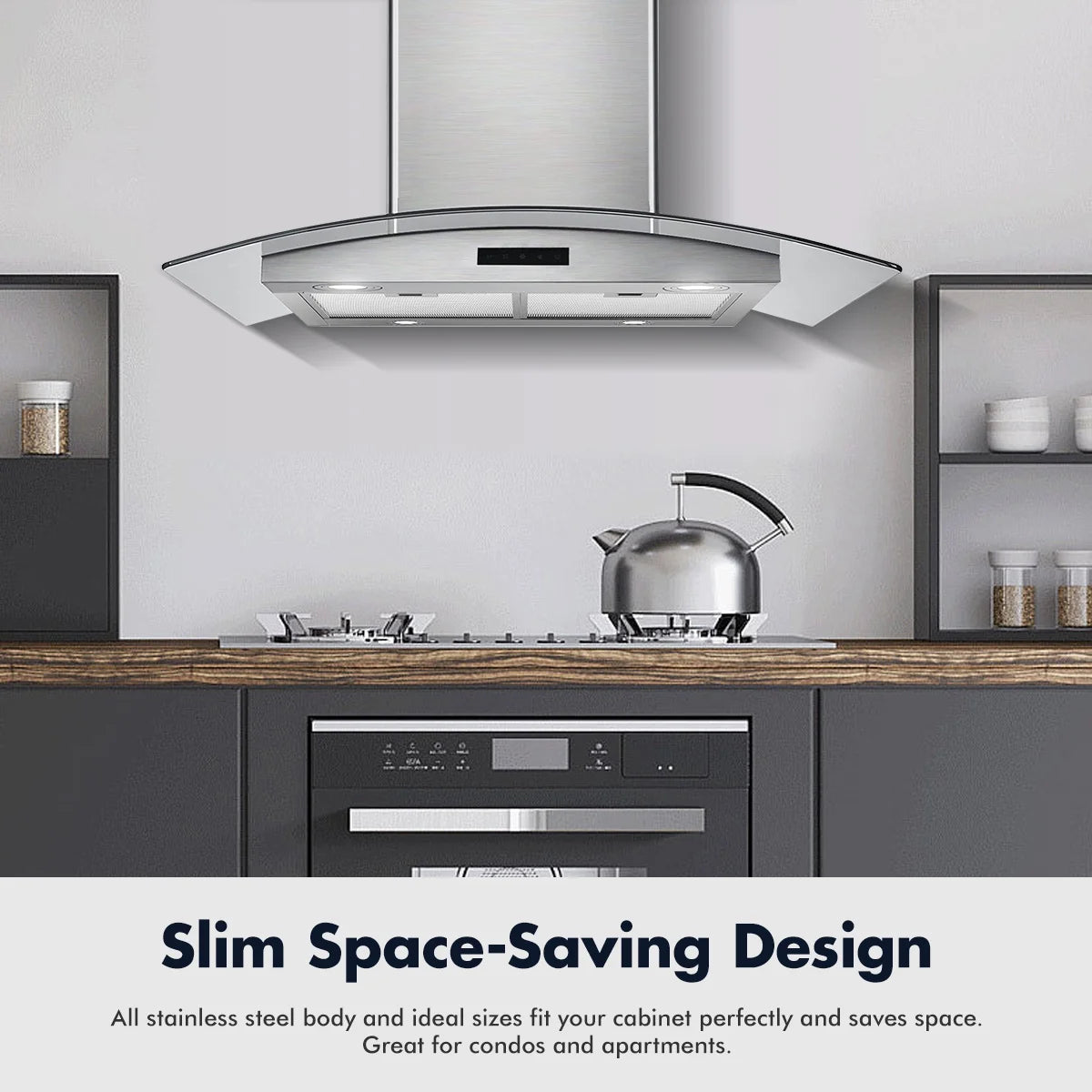 Island Mount Range Hood 30 inch 800 CFM Stainless Steel B78580