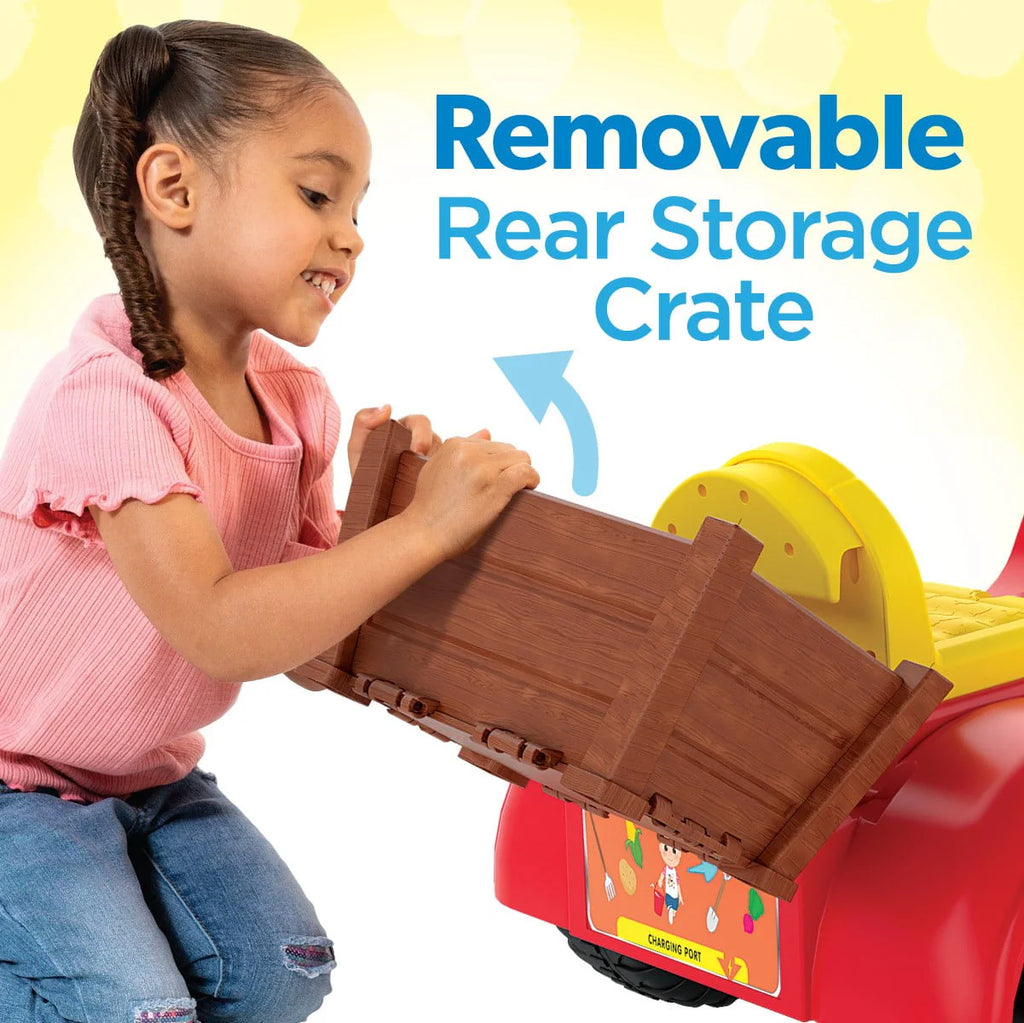 6 Volt Interactive Tractor Ride-On O168