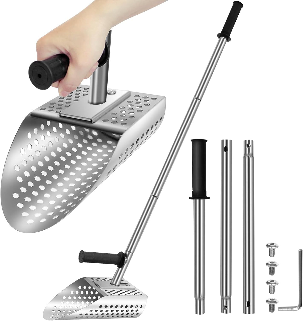 Long Handle Stainless Steel Sand Scoop Q31525