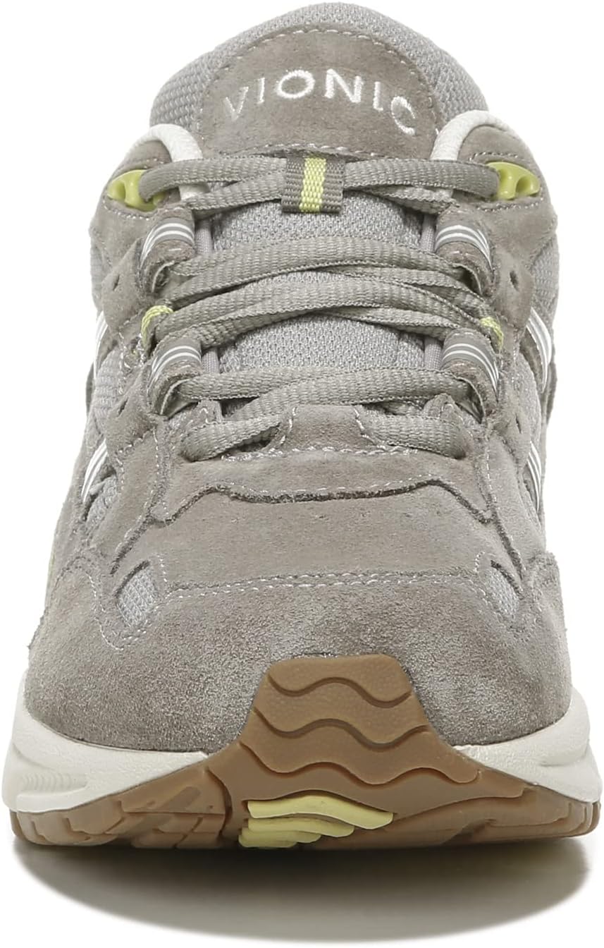 Women’s Classic Walker Comfort Sneaker Stone Suede 5 Medium Q47430