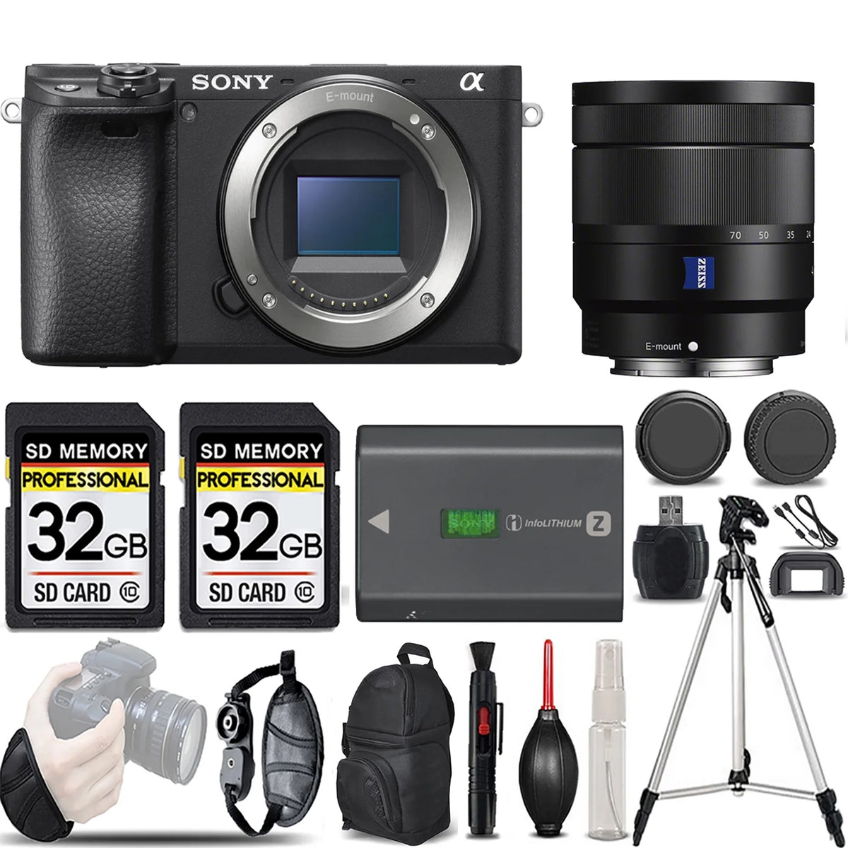 Sony a6400 Mirrorless Camera with 16-70mm f/4 ZA OSS Lens G50891