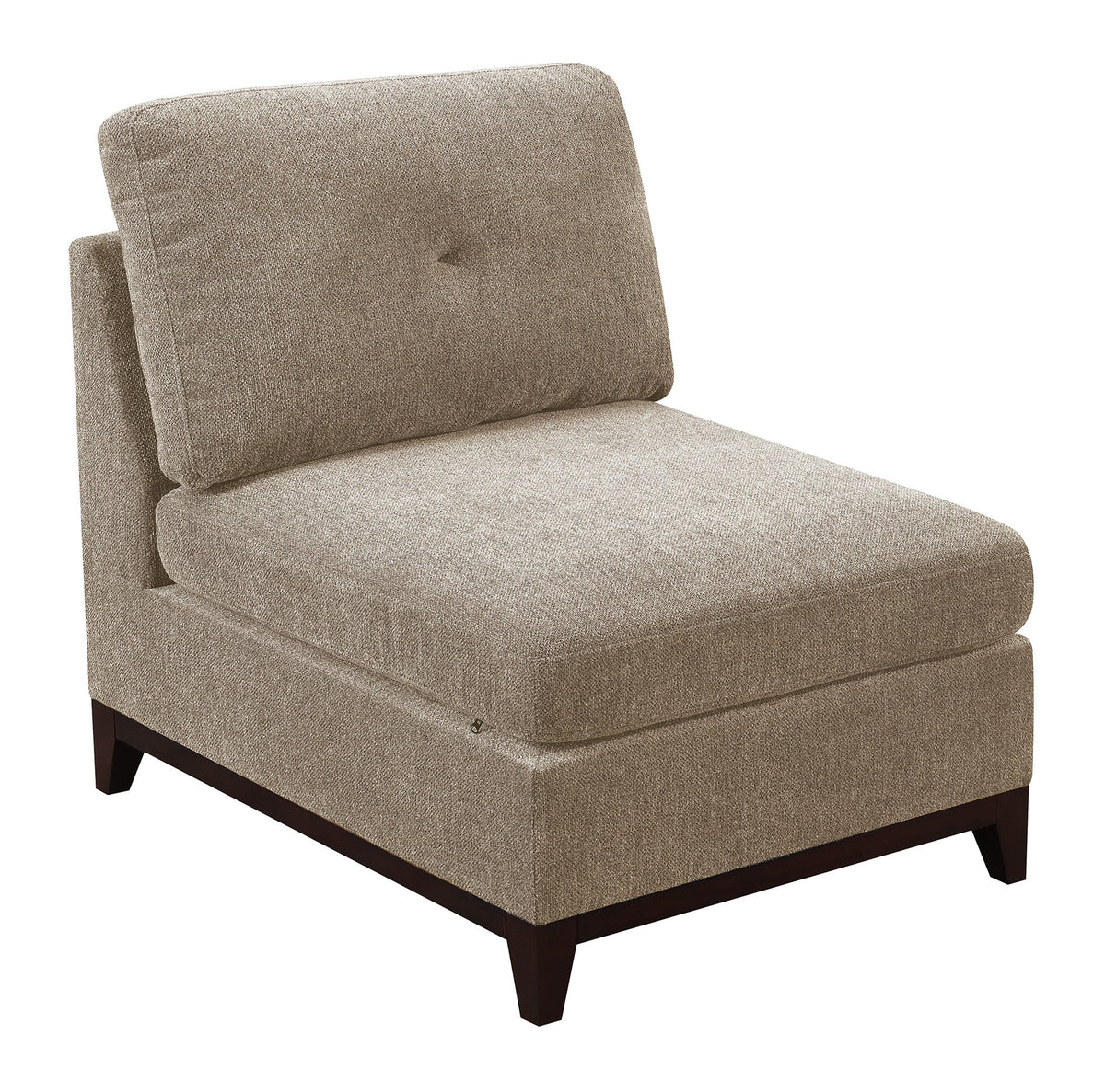 Chenille Camel L-Sectional Sofa Set 6pcs B434