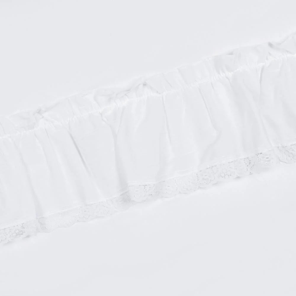 White Rod Pocket Curtain Panel 100" x 63" D30736