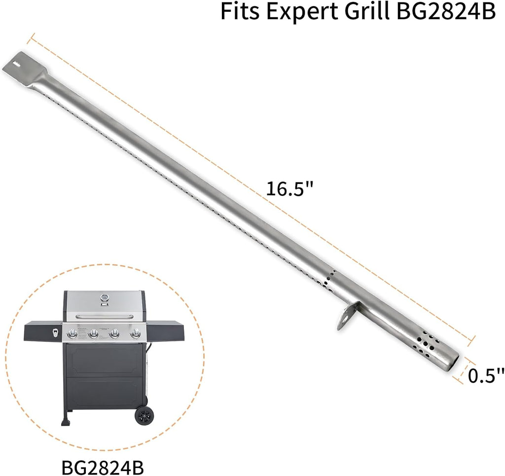 4 Pack 16.5 inch Stainless Steel Grill Burner Replacement Q7083