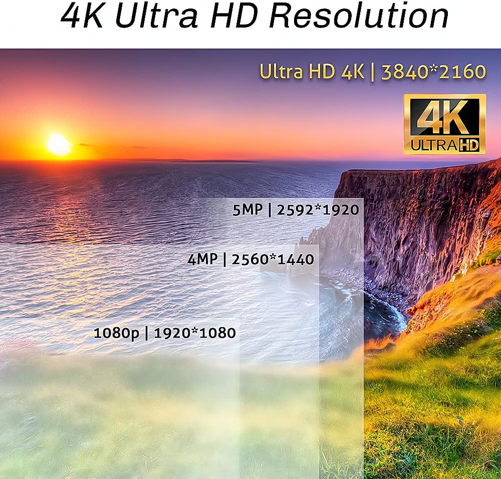 16 Channel 4K NVR 8MP H.265+ Color Night Vision Smart AI Security Camera System 4 x Dome 4 x Bullet Waterproof PoE IP Camera B557