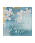 Blue Floral Canvas Art 24x24 N32766