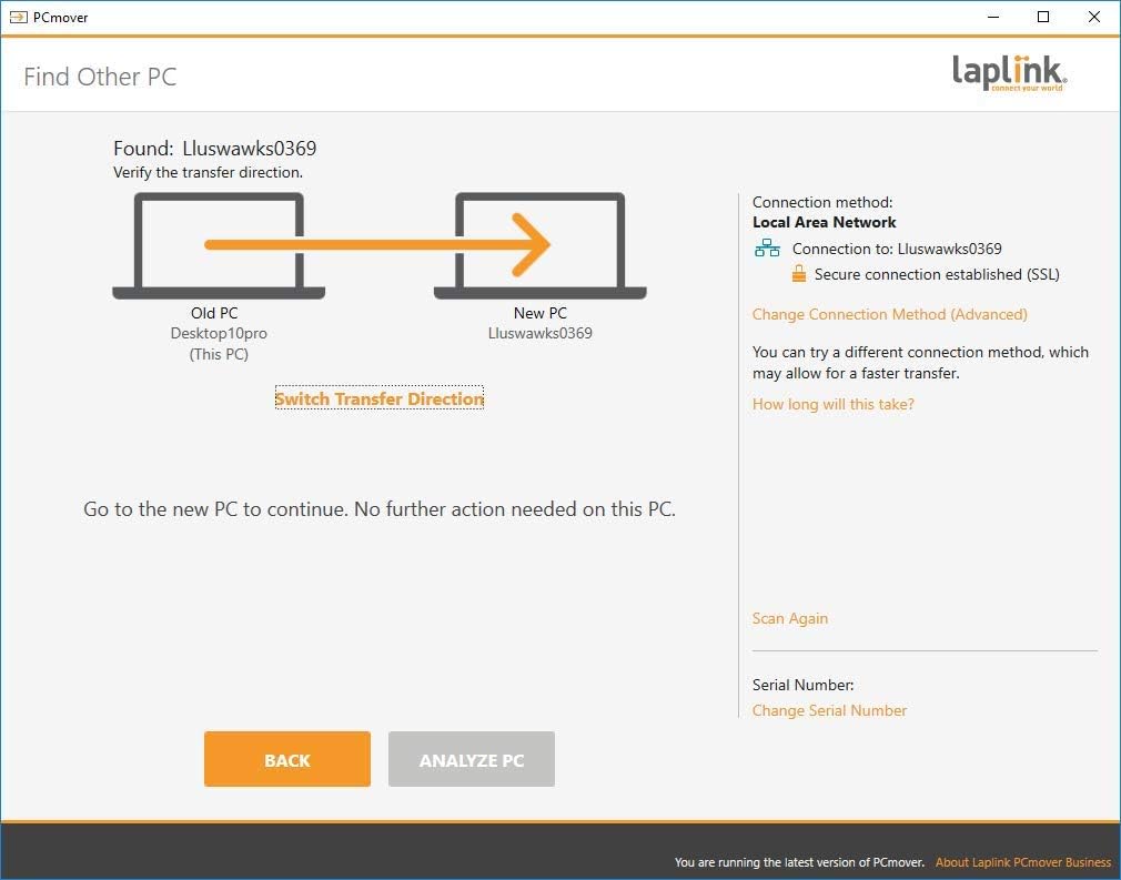 PC to PC Migration Software with 5 Use License D728