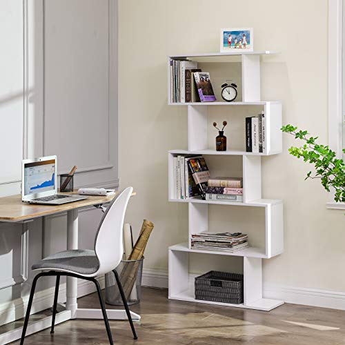 Ebony Black 5-Tier Bookshelf Q8446