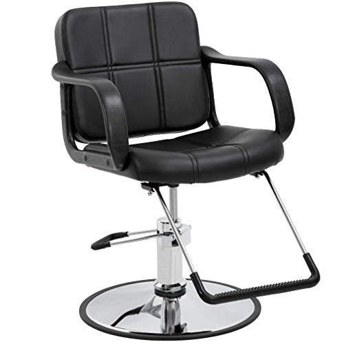 Black Heavy Duty Swivel Hydraulic Pump Barber Salon Chair X3916