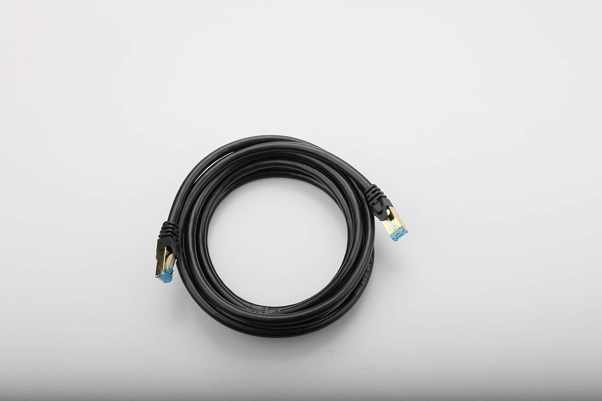 Outdoor Cat7 Ethernet Cable 150 ft Double Shielded SSTP 10Gbps 600MHz 26AWG Heavy-Duty Ethernet Patch Cable D9111