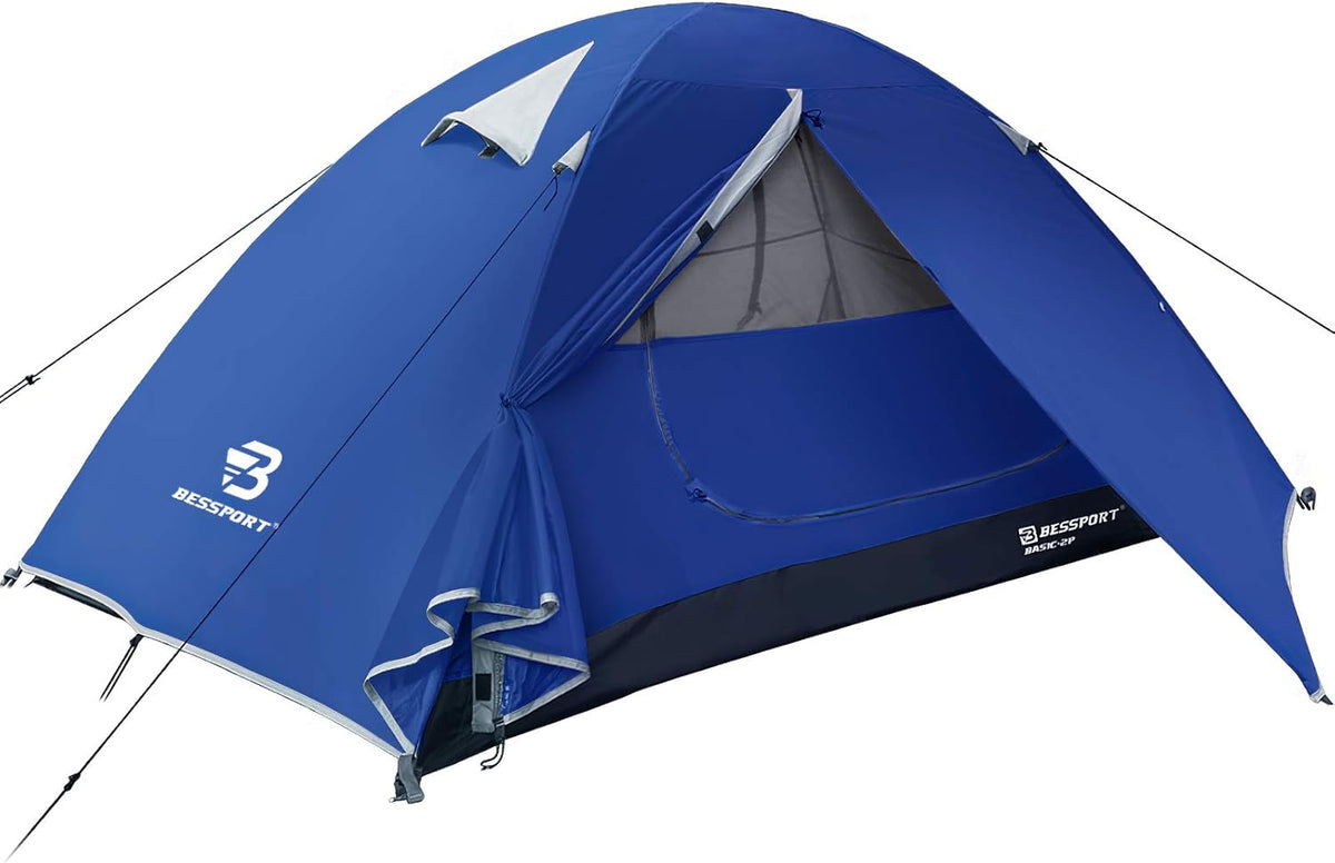 Camping Tent 1 2 3 Person Waterproof Two Doors Lightweight Y32500