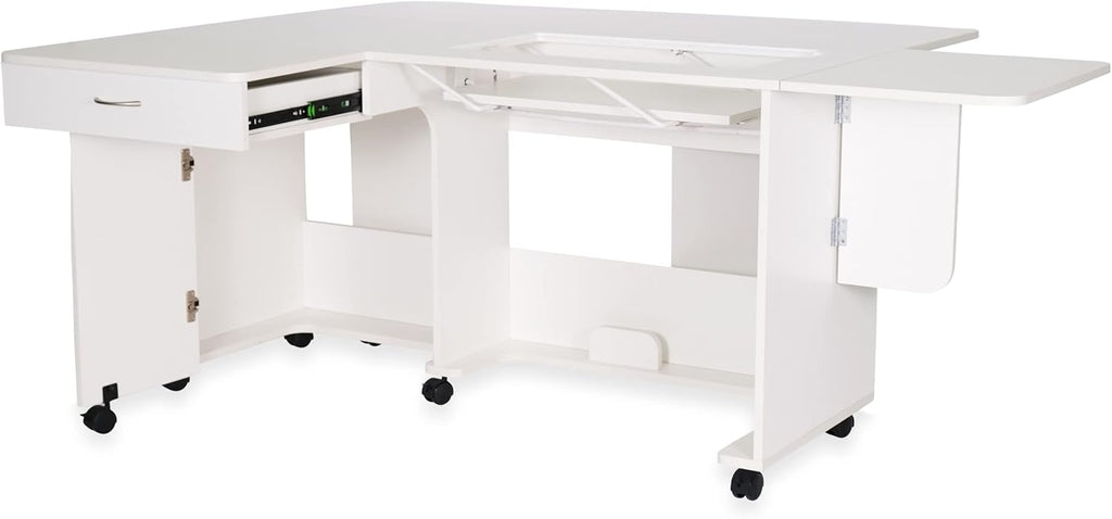 Full-Size Sewing Cabinet with Locking Wheels A49942