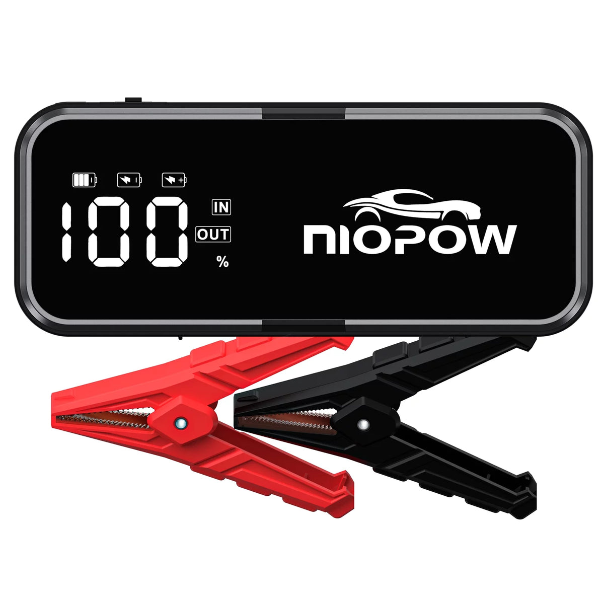 5000A 12V Portable Lithium Jump Starter with 3.3 Display and LED Light W327