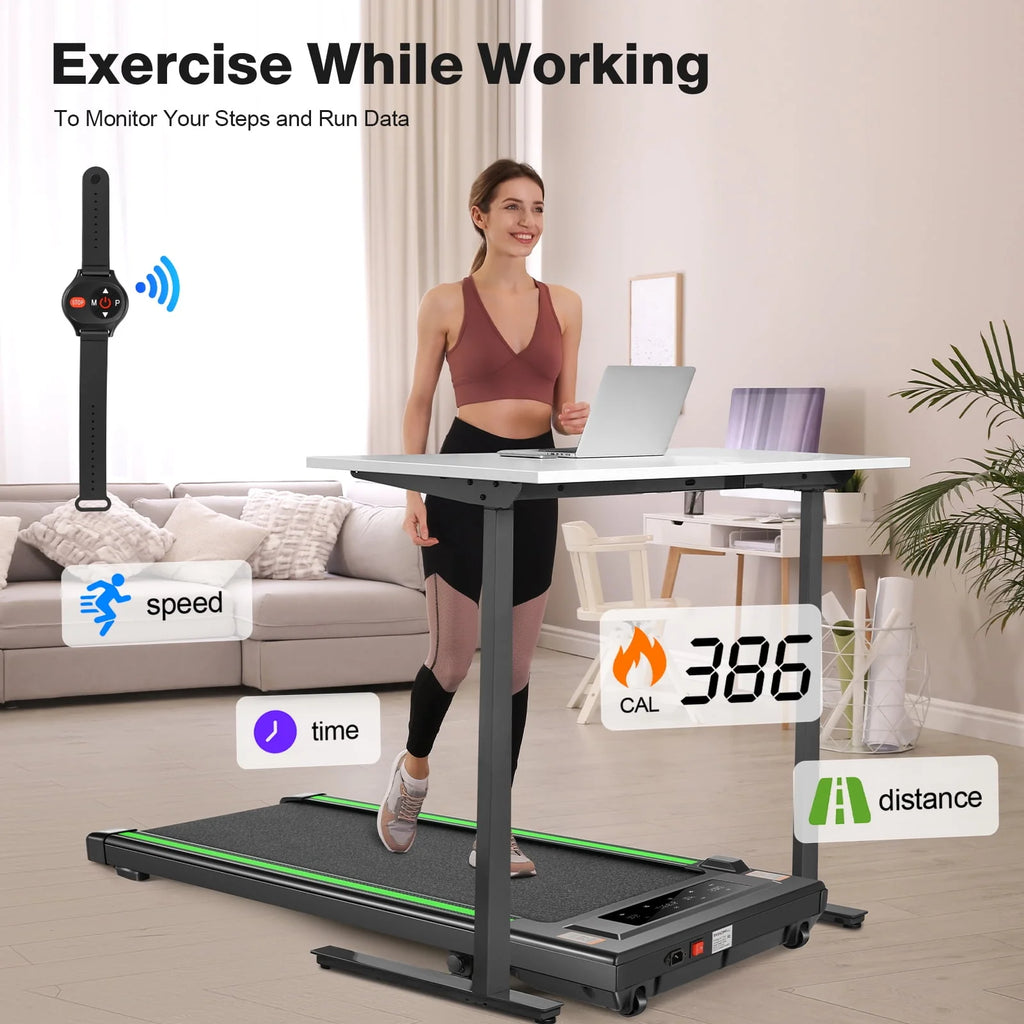 2.5HP Walking Pad Under Desk Treadmill with Remote Control Y334246