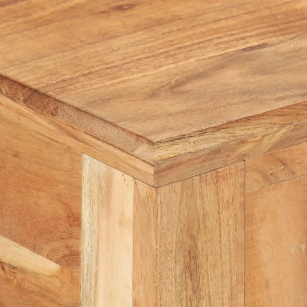 Reclaimed Wood Writing Desk with 2 Storage Drawers E338
