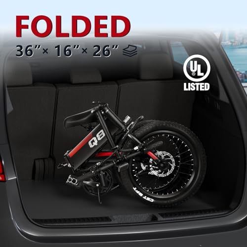 Folding Electric Bike with 576WH Removable Battery, 500W Motor, 20MPH G806231