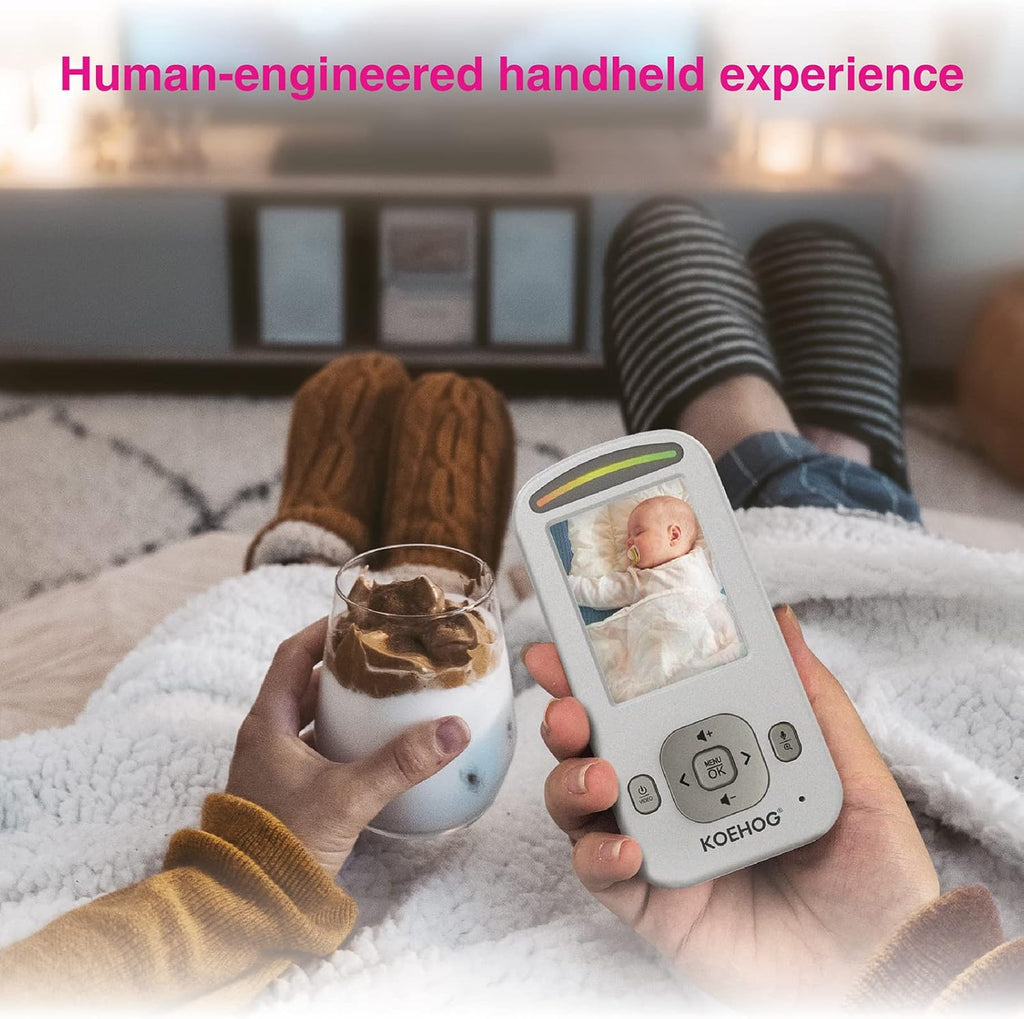 Video Baby Monitor with 2 Digital Cameras 1,000ft Range 2-Way Talk Temperature Display Day/Night Vision N4349