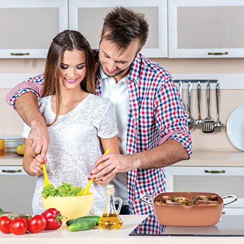 5 Pcs Non Stick Copper Cookware Set S54267
