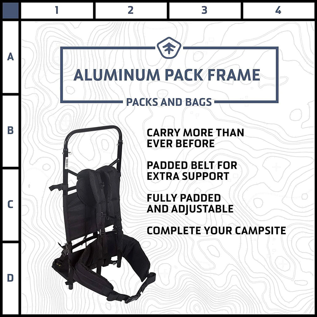 Black Aluminum Pack Frame H1196