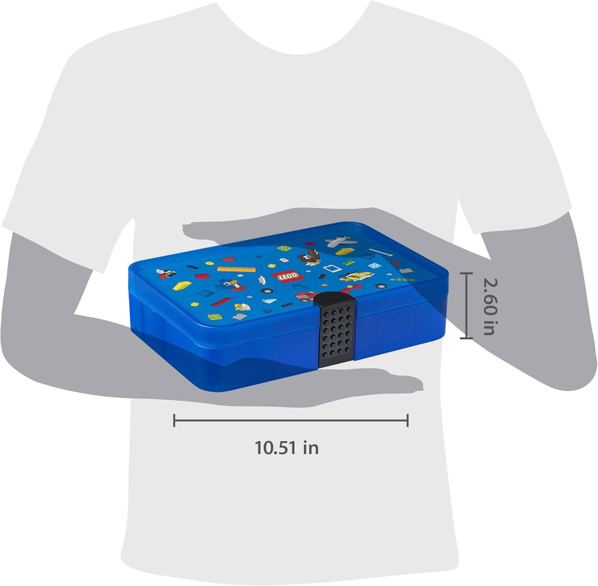 Blue Lego Sorting Box with Organizing Dividers G929