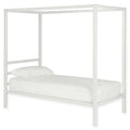 White Metal Canopy Bed Twin Size H604