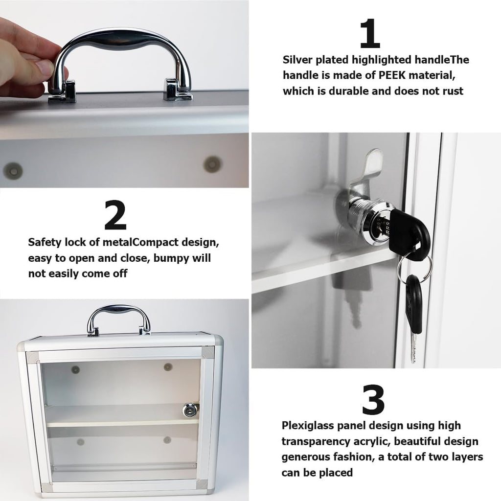 Lockable Storage Containers Set of 1 I860739