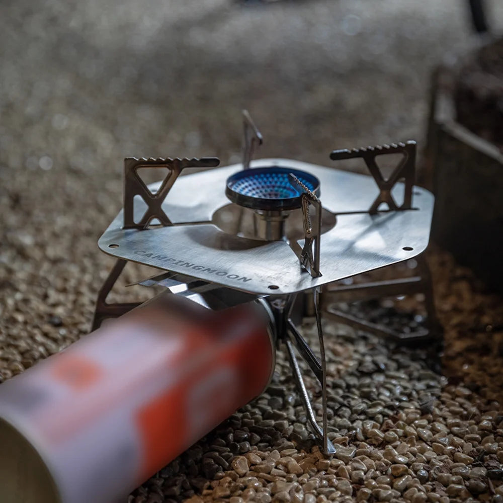 Electronic Ignition Camping Metal Stoves with Storage Bag C110